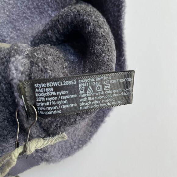 Barefoot Dreams Confetti Beanie Deep Sea Blue Indigo Cozychic Lite NEW